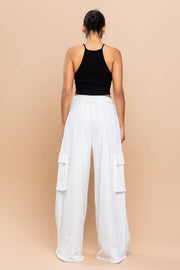 SHANICE WIDE CARGO SWEATPANTS
