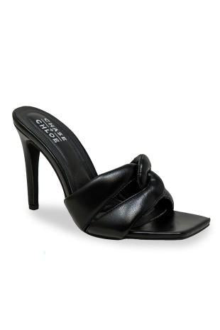 Twisted Knot Stiletto Mule Heel