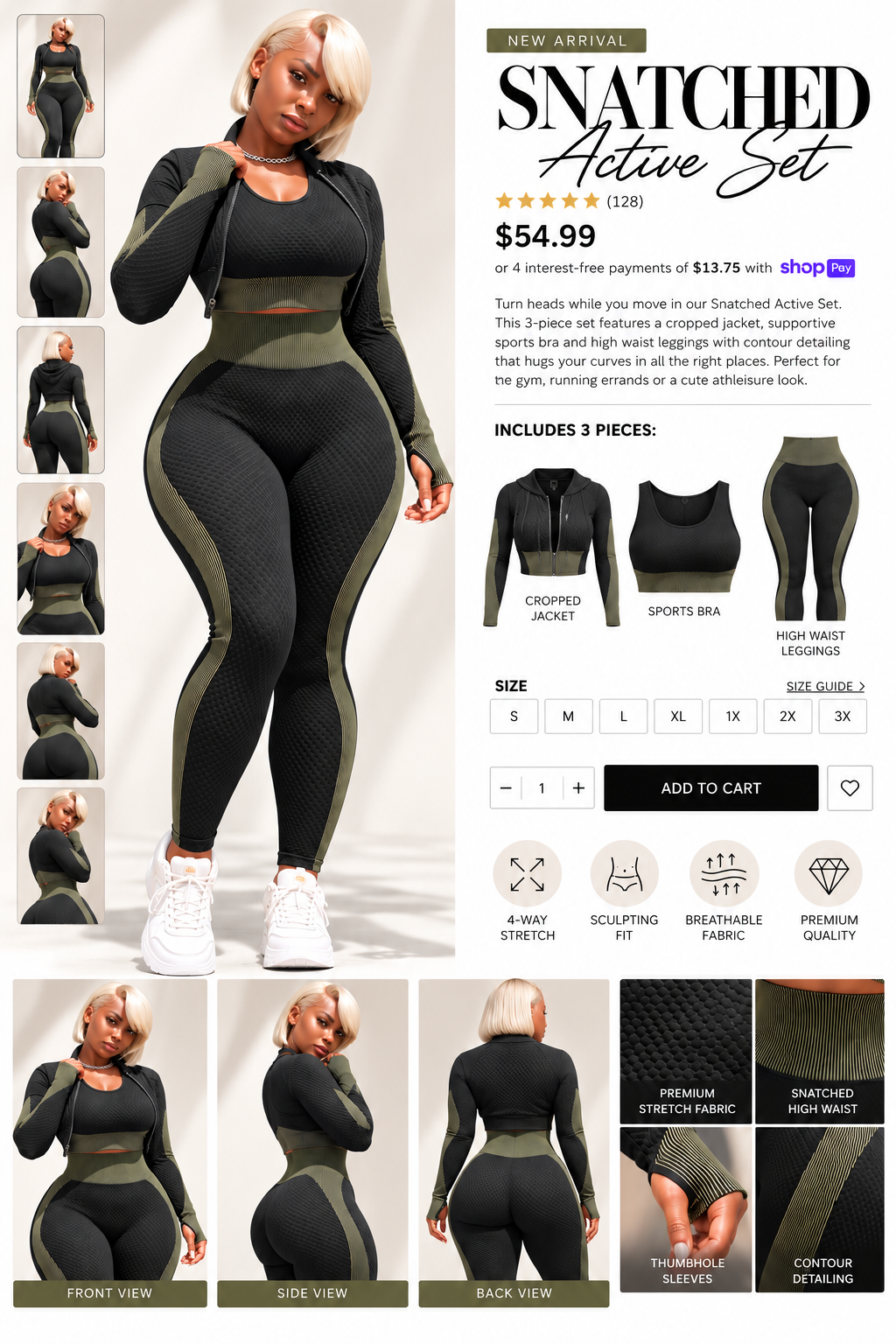 Snatched & Sculpted 3-Piece Set