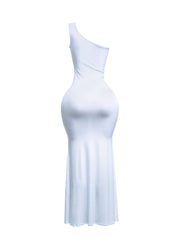 Pure Intentions Glitter Plunge Maxi Dress