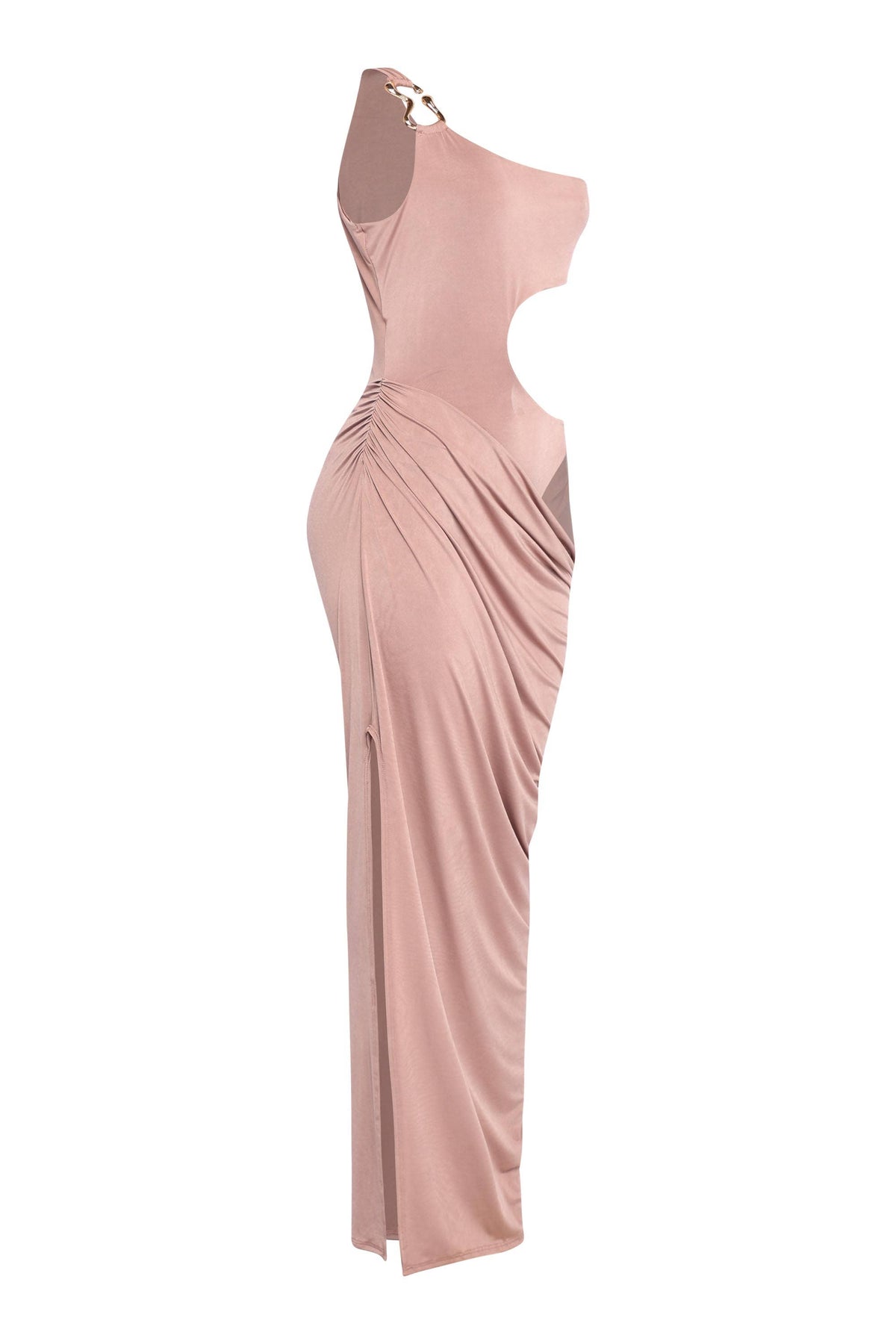 The "Blush Hour" Cutout Maxi Dress