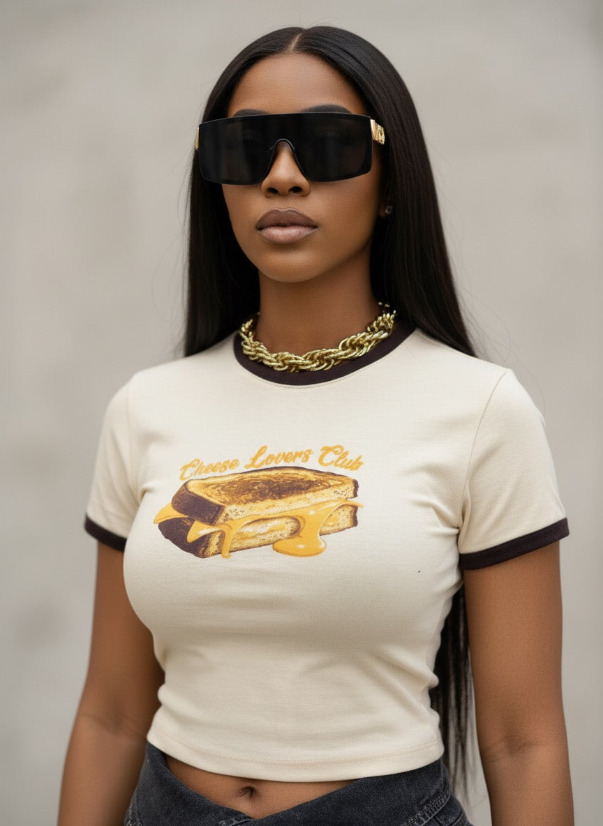 Cheese lover crop top