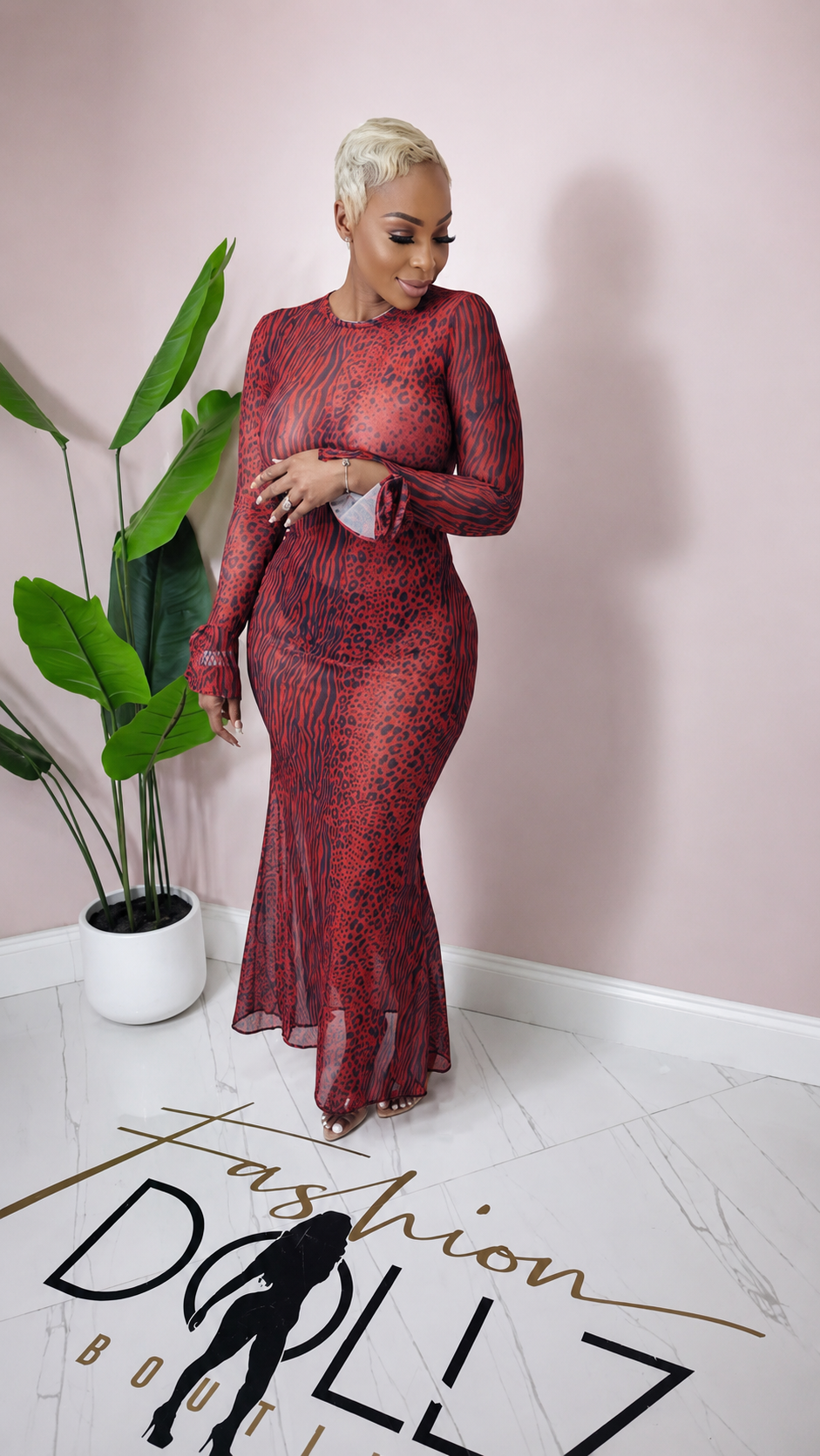 Tia Leopard dress