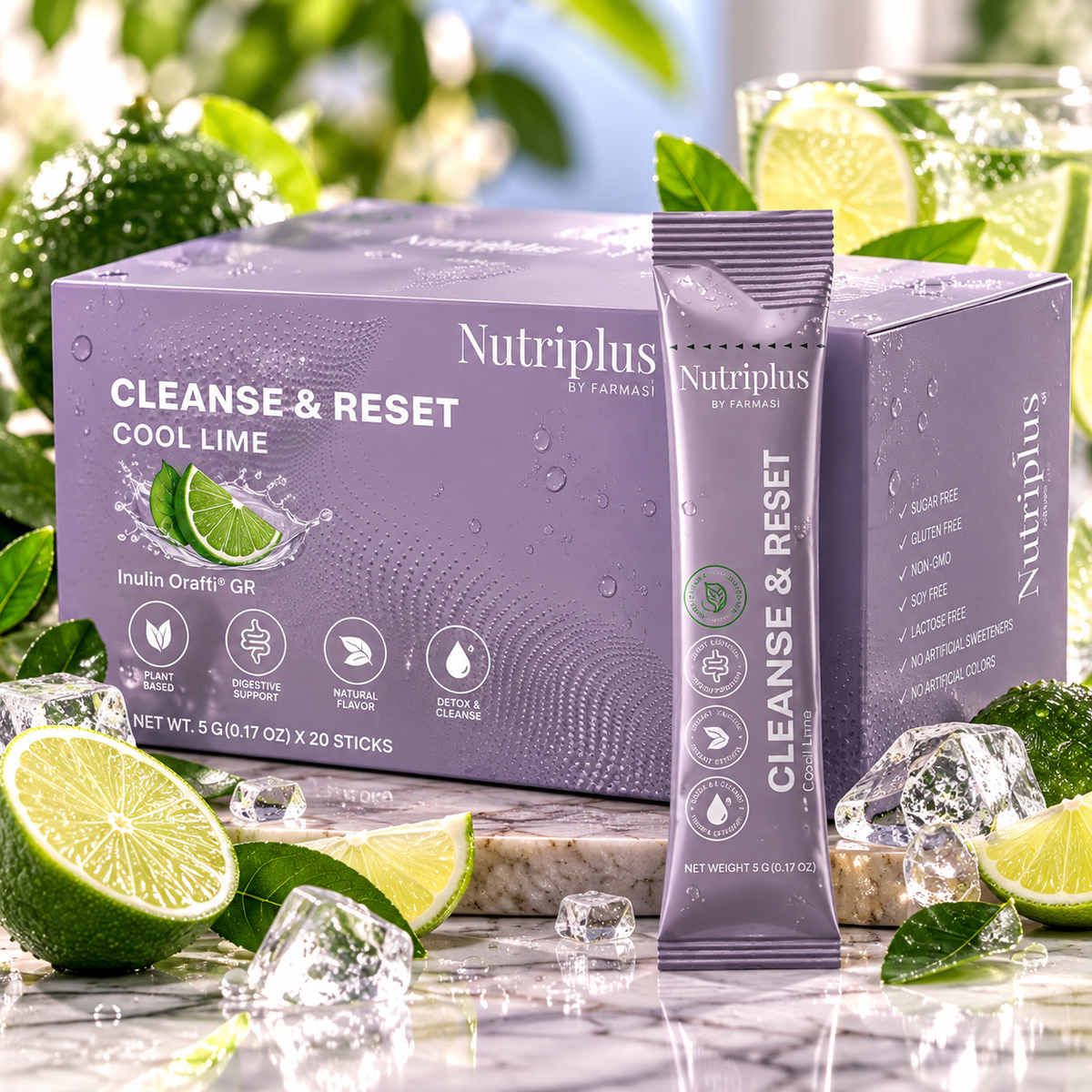 Nutriplus Cleanse & Reset Cool Lime month supply