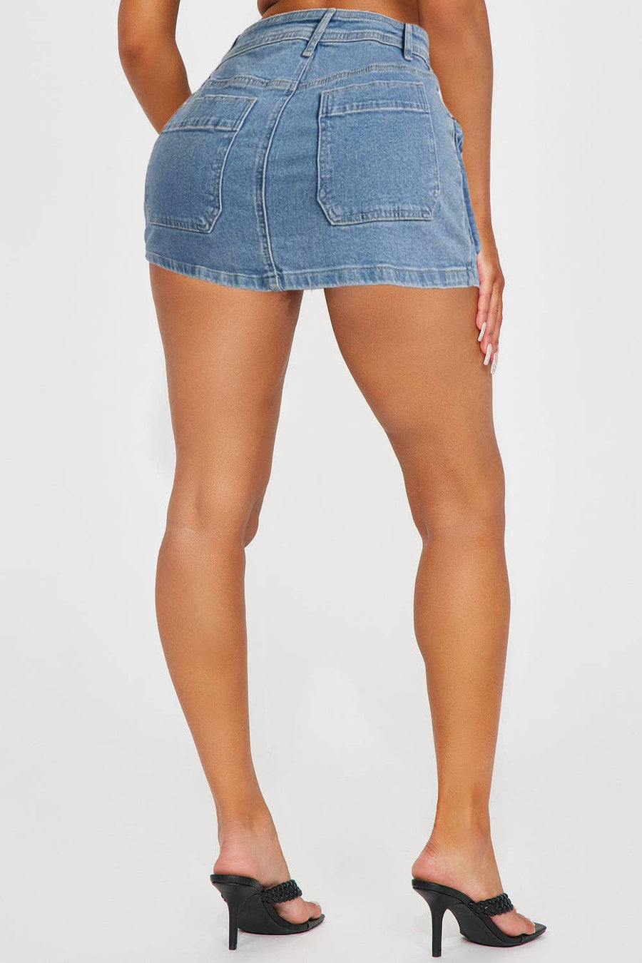 BABY DOLL DENIM MINI SKIRT