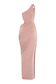 The "Blush Hour" Cutout Maxi Dress