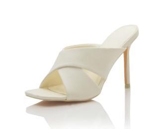 Cross-Strap Stiletto Mule