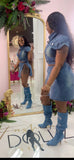 Play nice denim Skirt Set - Fashion Dollz Boutique